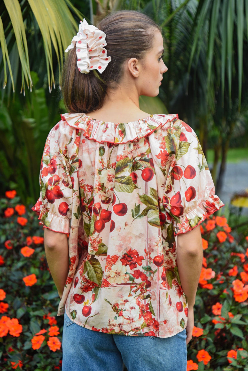 Coop Frill-Anthropy Top Cherry