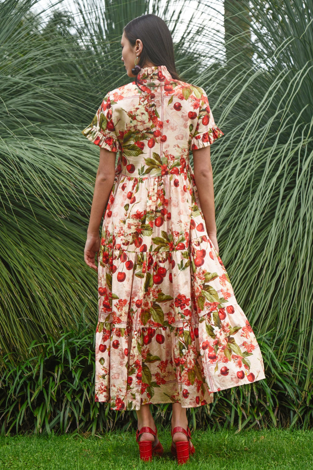Coop Frillaxed Dress - Cherry