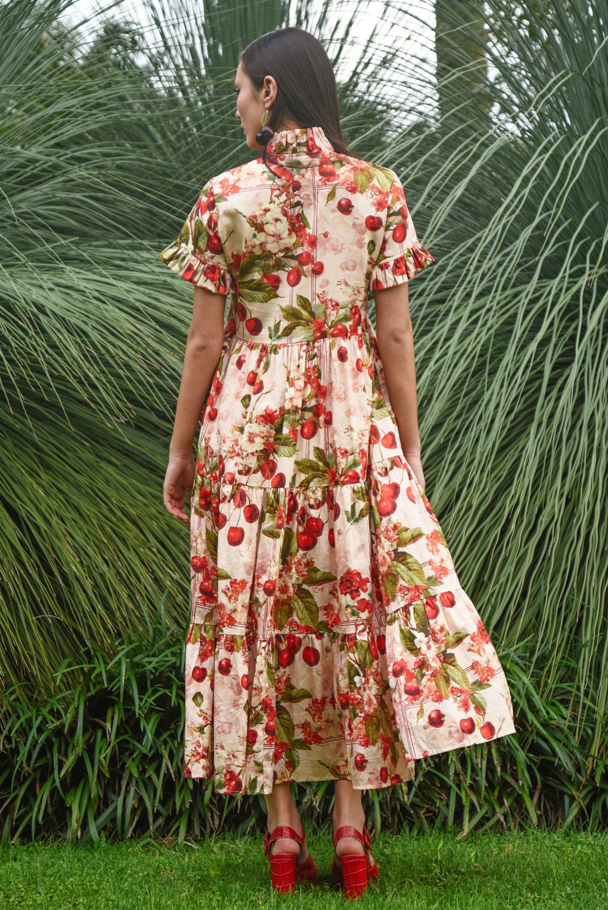Coop Frillaxed Dress - Cherry