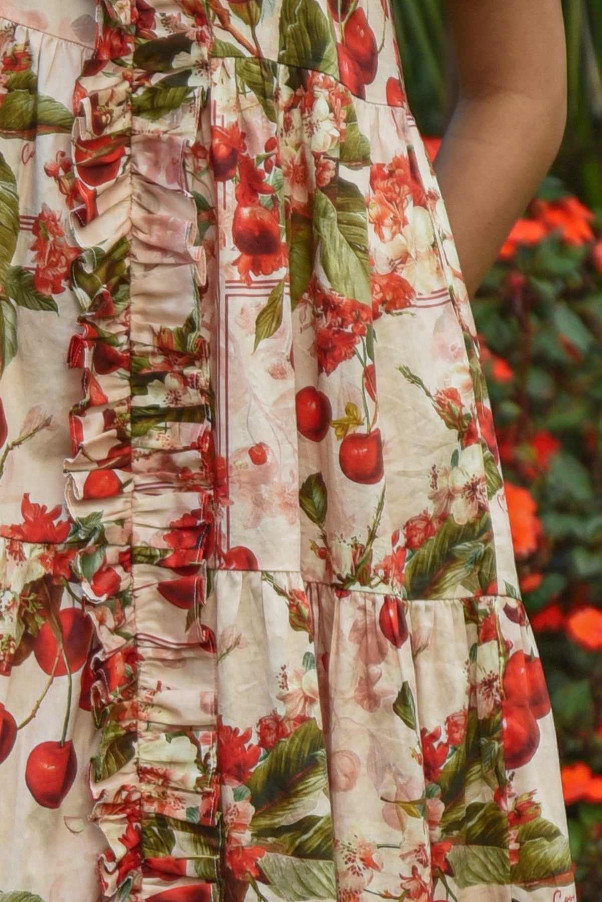 Coop Frillaxed Dress - Cherry