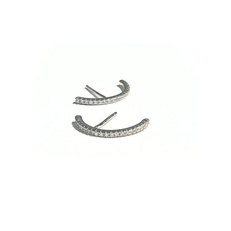 Crescent Stud Earrings