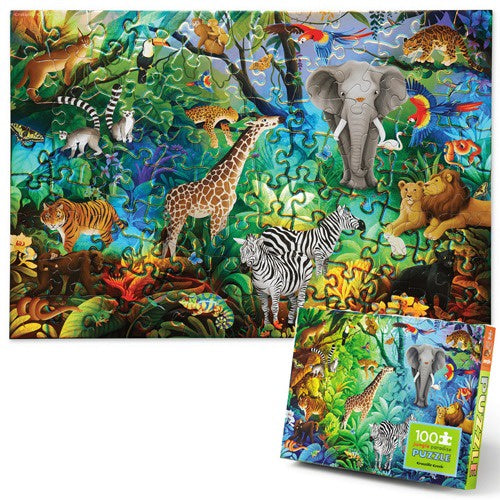 100 Piece Holographic Puzzle - Jungle Paradise