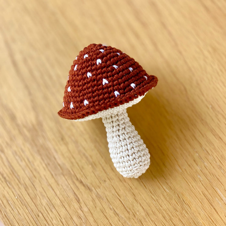 Crochet Toadstool Rattle
