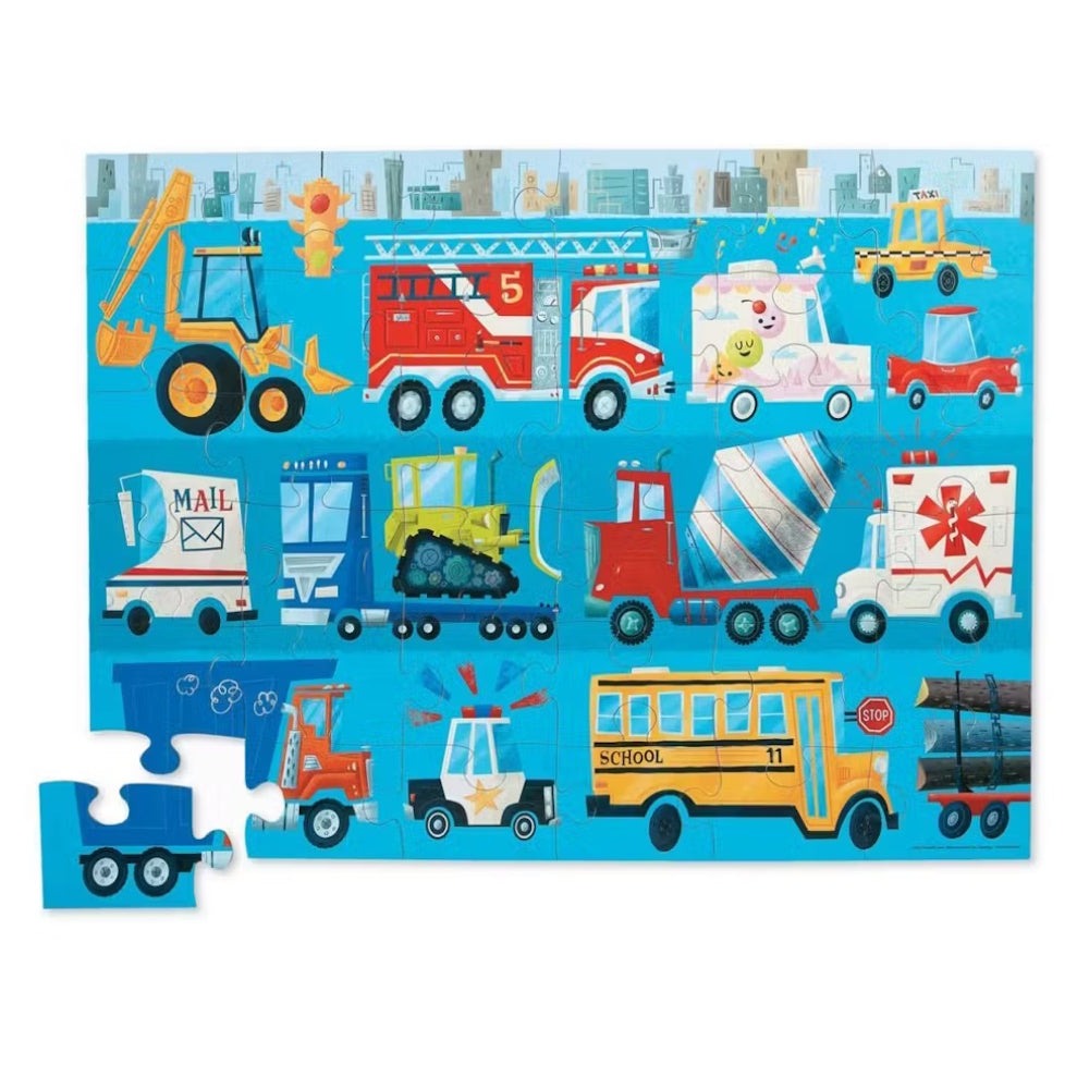 Vehicles Floor Puzzle - Fire Truck 36 pce