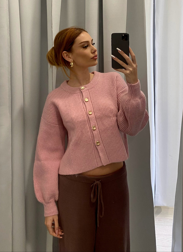 Cropped Party In A Cardi - Pink