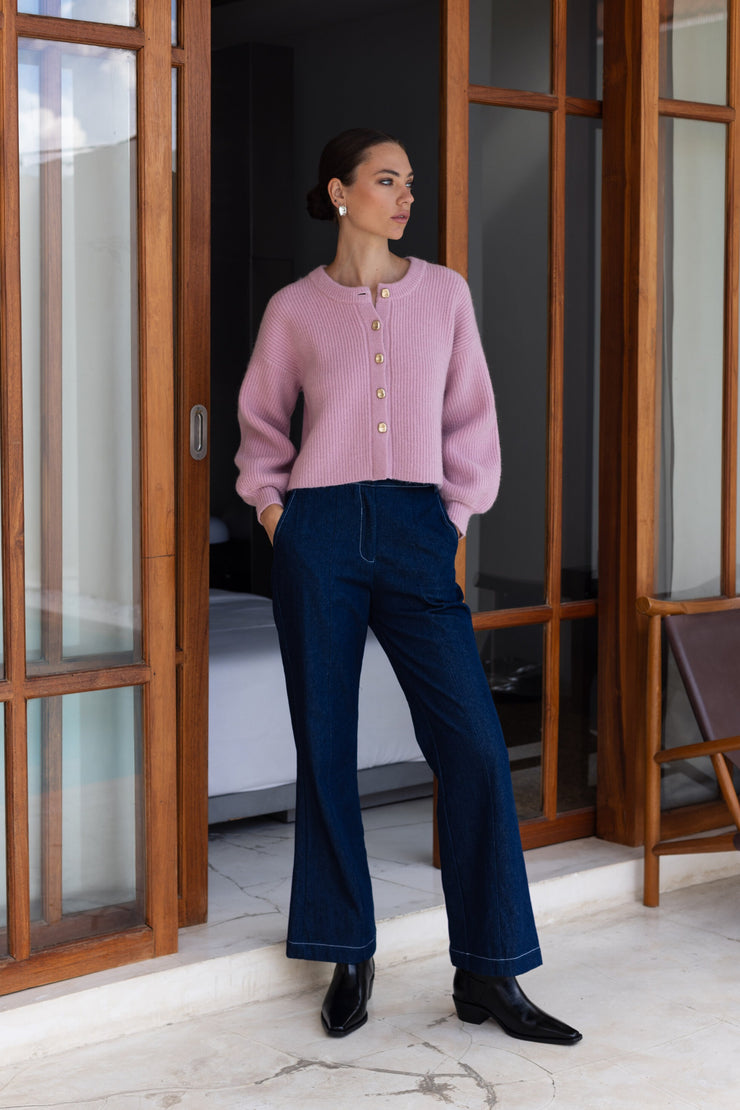 Cropped Party In A Cardi - Pink