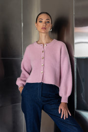 Cropped Party In A Cardi - Pink