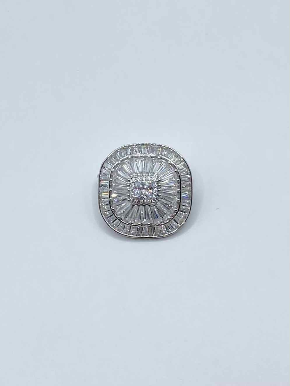 Diamante Brooch - Deco Square