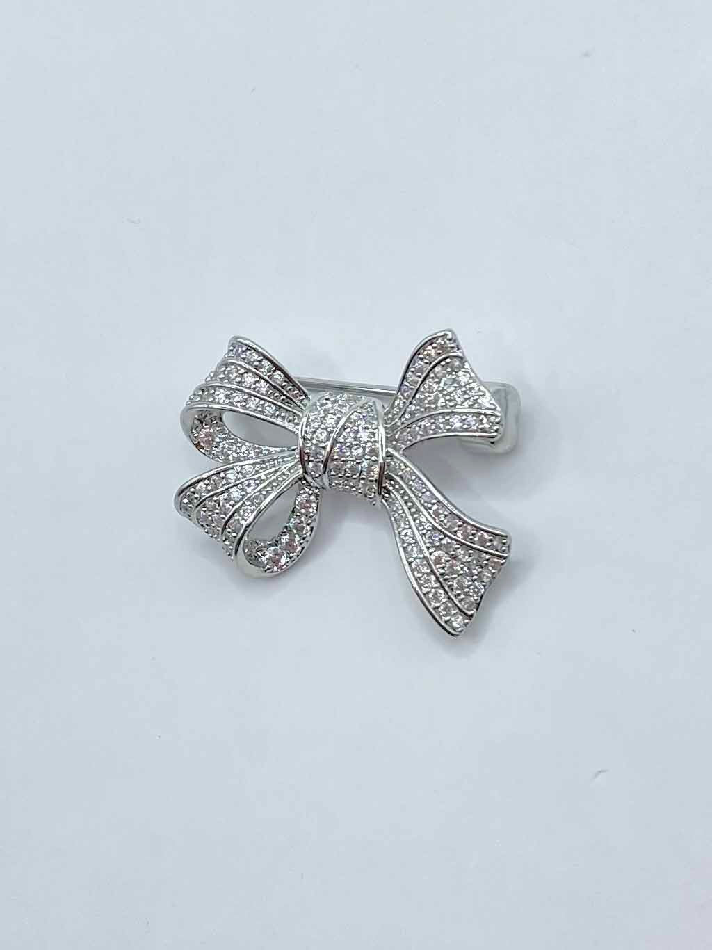 Diamante Brooch - Bow