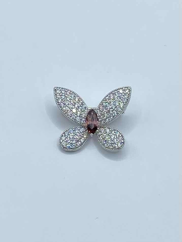 Diamante Brooch - Butterfly