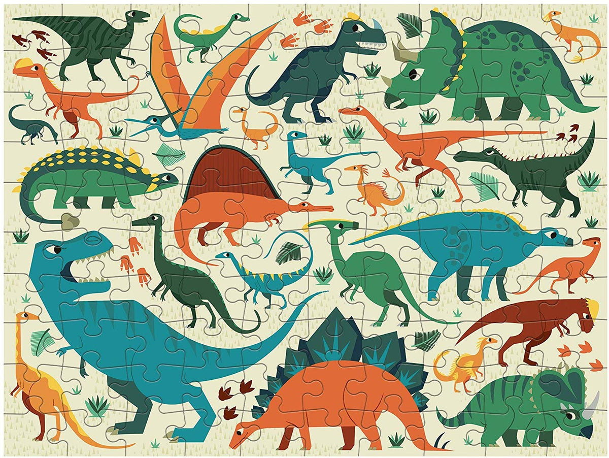 Dinosaur Dig 100pc Double Sided Puzzle Due 4 July
