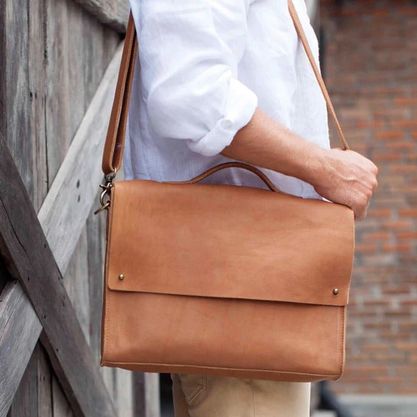 Forrest Satchel - Tan Was $499 Now