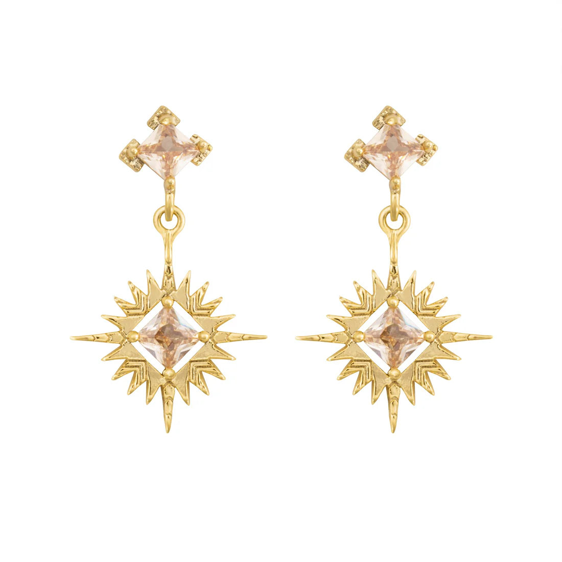 Dusting of Jewels - Starburst Earrings
