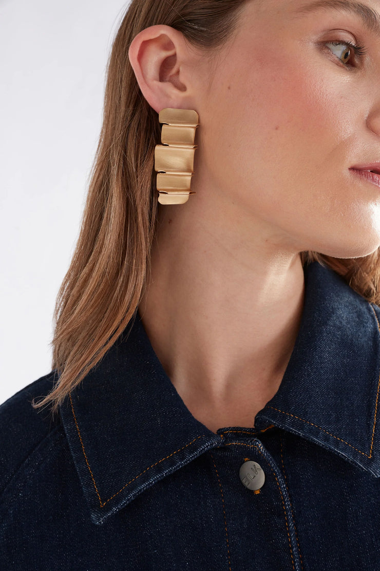 Elk Gold Feldde Earrings