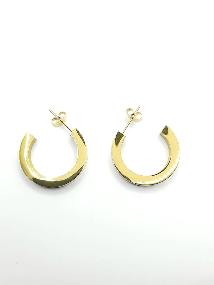 Gold  3/4 Hoop Earrings