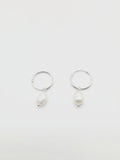 S/S Fresh Water Pearl Huggie Earrings