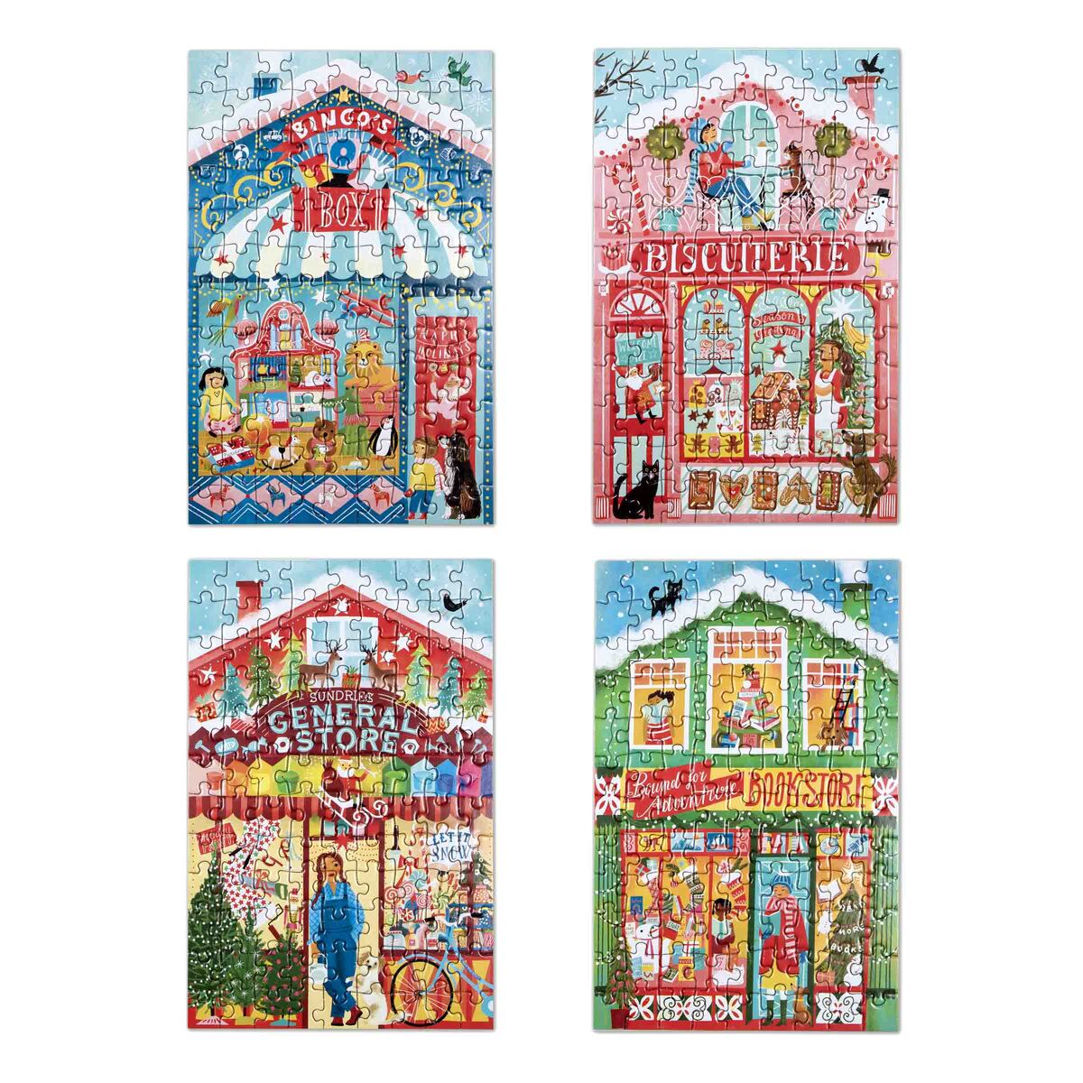 100 Piece Christmas Market Puzzle - Assorted