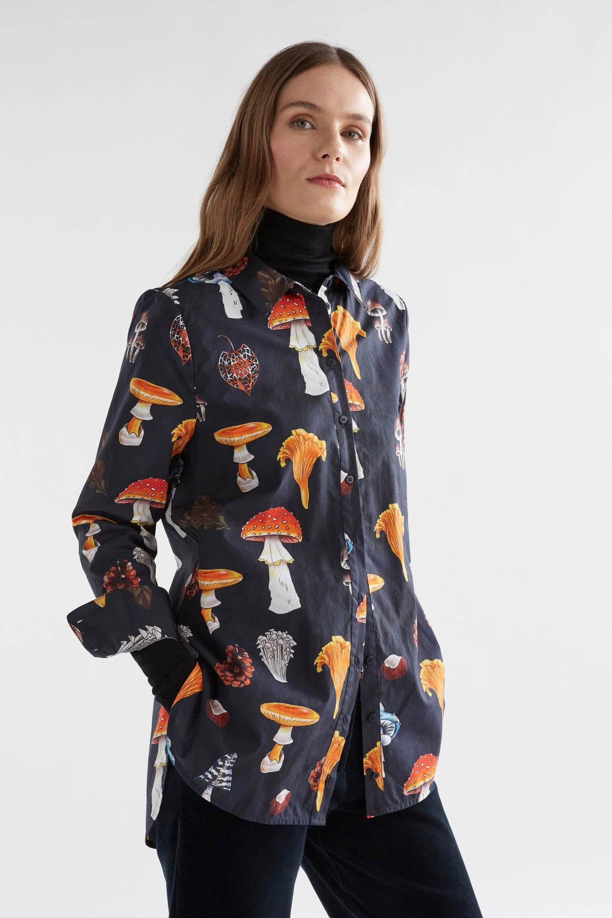 Elk Allem Shirt - Mushroom Print Last Size  Was $259 Now