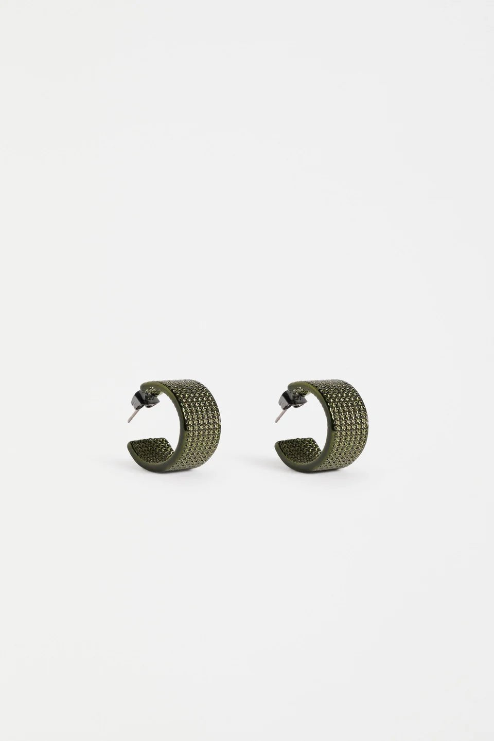 Elk Glynn Earrings - Dark Olive