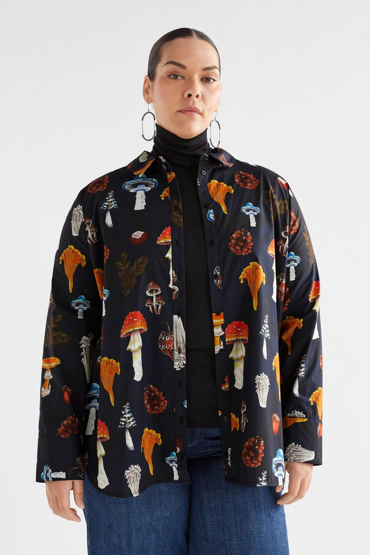 Elk Allem Shirt - Mushroom Print