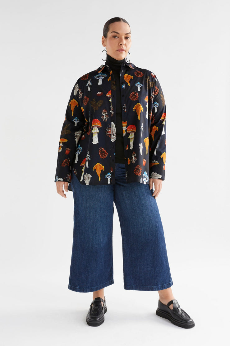 Elk Allem Shirt - Mushroom Print