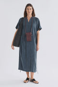 Elk Delme Shirt Dress - Blue Steel