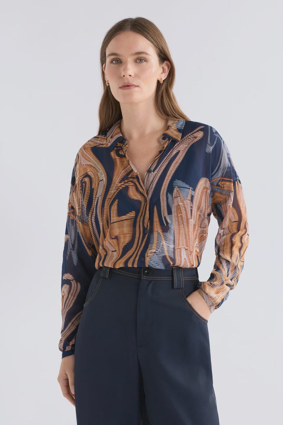 Elk Eir Sheer Shirt - Brandr Print