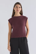 Elk Lunel Vest - Shiraz