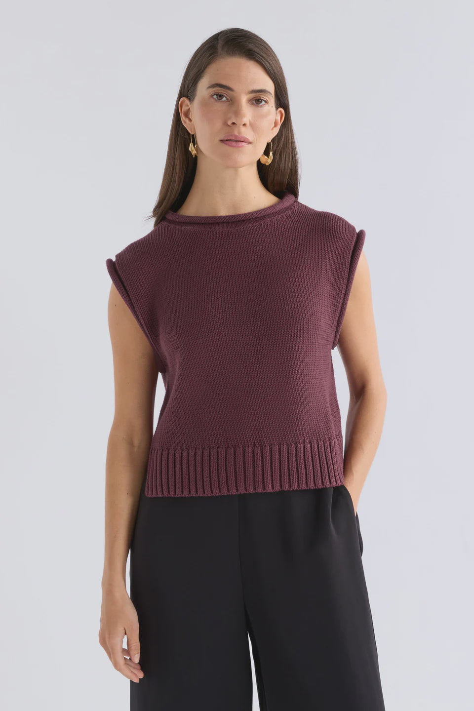 Elk Lunel Vest - Shiraz
