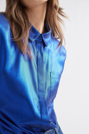 Elk Blue Metallic Luche Shirt