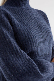 Elk Kaanto Sweater - Navy Was $299 Now