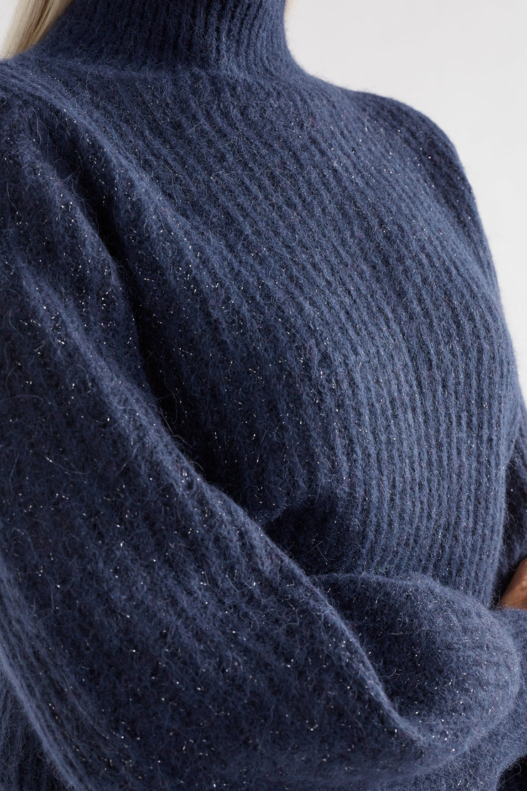 Elk Kaanto Sweater - Navy Was $299 Now