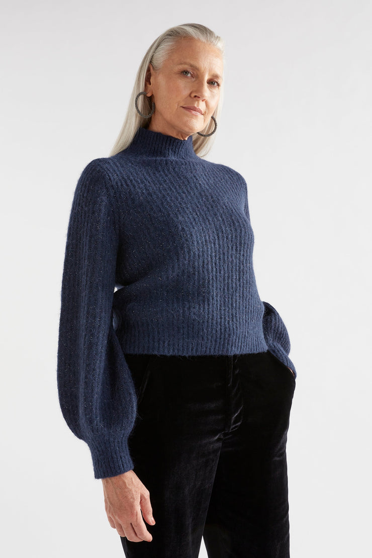 Elk Kaanto Sweater - Navy Was $299 Now