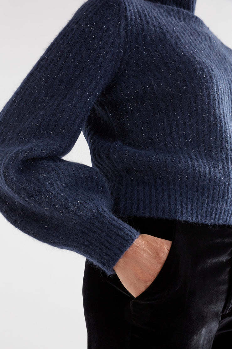 Elk Kaanto Sweater - Navy Was $299 Now