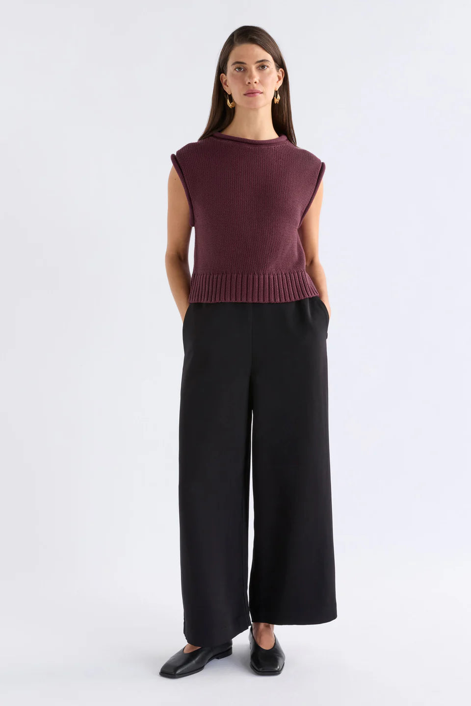 Elk Lunel Vest - Shiraz