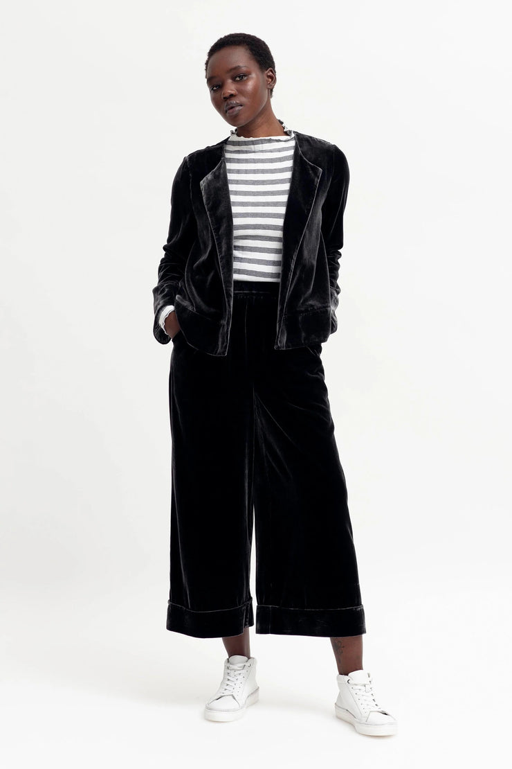 Elk Mette Velvet Pants - Charcoal Was $255 Now