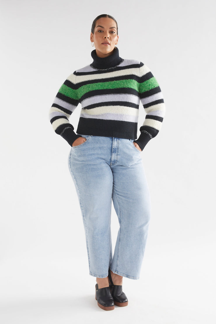 Elk Ollie Sweater - Multi Stripe Was $399 Now