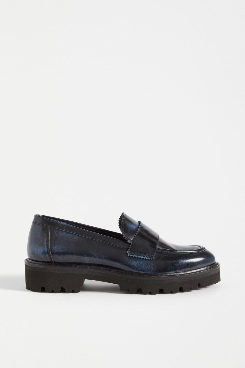 Elk Tirstta Platform Loafer - Dark Navy