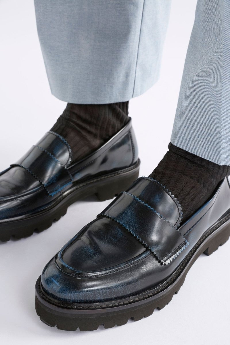 Elk Tirstta Platform Loafer - Dark Navy