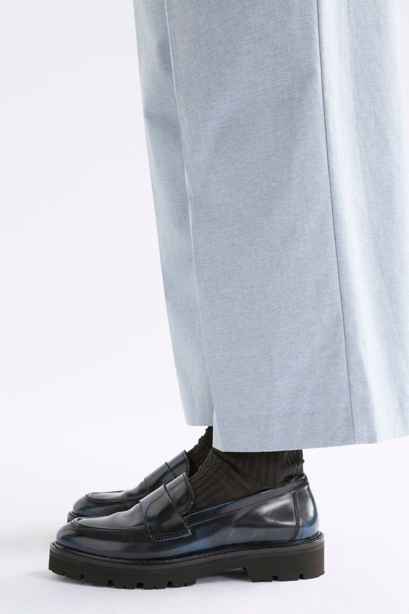 Elk Tirstta Platform Loafer - Dark Navy