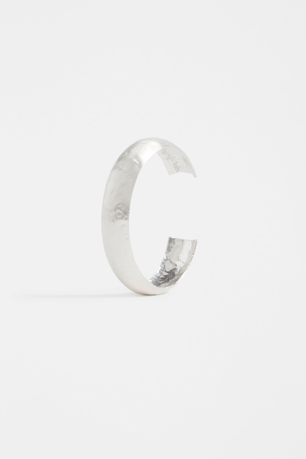Gild Cuff Thin Bangle - Silver