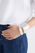 Gild Cuff Thin Bangle - Silver