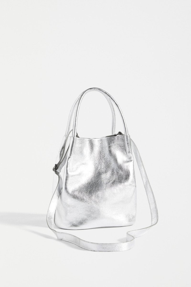 Elk Orsa Mini Metallic Handbag - Silver