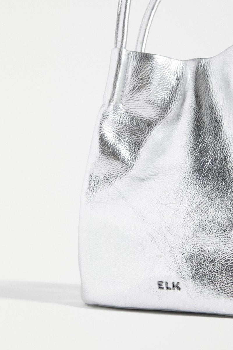 Elk Orsa Mini Metallic Handbag - Silver