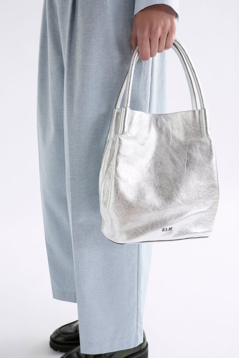 Elk Orsa Mini Metallic Handbag - Silver