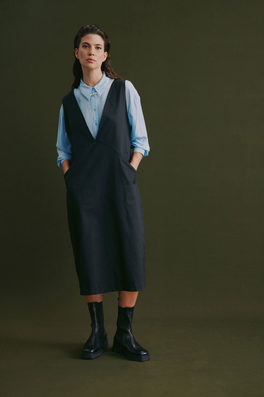 Elk Ronne Dress - Black Was $299 Now