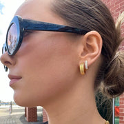 Step Back Hoop Earrings