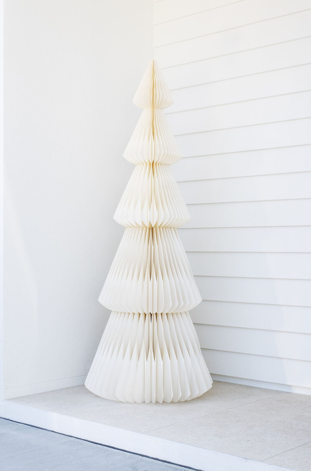 Evergreen Standing Tree Off White- 130cm