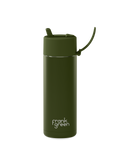 Frank Green 20oz Bottle - Khaki w Flip Lid