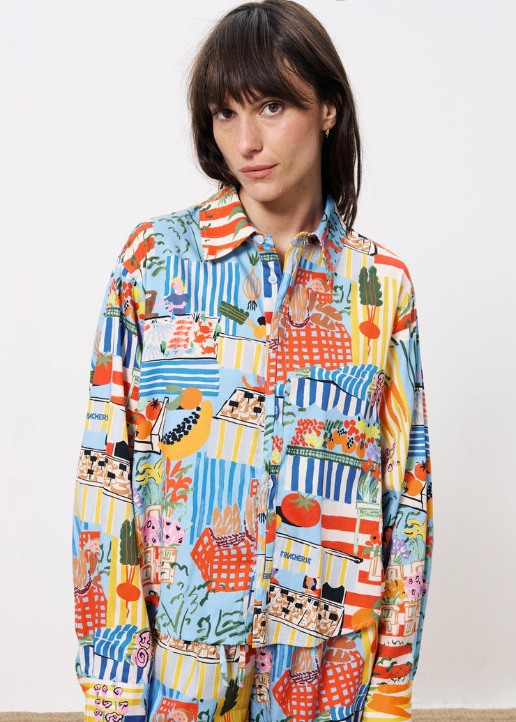 Cloane Blouse - Marche Bleu COMING SOON